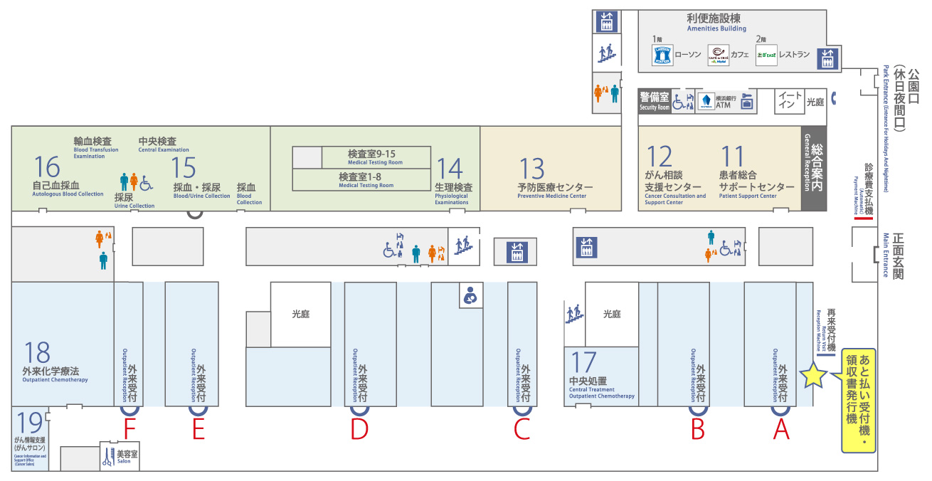 設置箇所マップ（1F）