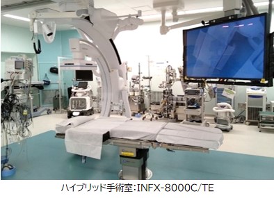 「ハイブリッド手術室：INFX-8000C/TE」
